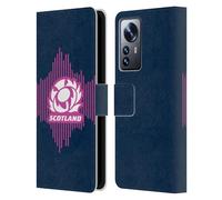 Head Case Designs Officially Licensed Scotland Rugby Home 2025/26 Crest Kit Leather Wallet Case Compatible With Xiaomi 12 Pro