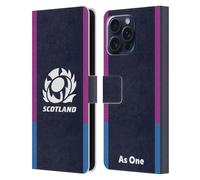Head Case Designs Officially Licensed Scotland Rugby Home Crest Kit 2021/22 Leather Wallet Case Compatible With Apple iPhone 16 Pro Max