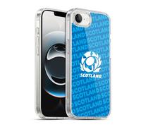 Head Case Designs Officially Licensed Scotland Rugby Logo Blue Graphics Gel Case [Military Grade Protection] Compatible with Apple iPhone 16e / iPhone 17e and Compatible with MagSafe