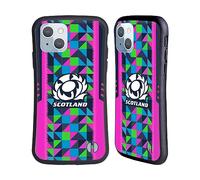 Head Case Designs Officially Licensed Scotland Rugby Neon Training 2023/24 Crest Kit Hybrid Case Compatible With Apple iPhone 14
