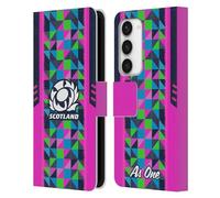Head Case Designs Officially Licensed Scotland Rugby Neon Training 2023/24 Crest Kit Leather Wallet Case Compatible With Samsung Galaxy S23 5G