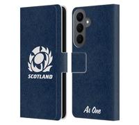 Head Case Designs Officially Licensed Scotland Rugby Pattern Graphics Leather Wallet Case Compatible With Samsung Galaxy S26 Plus