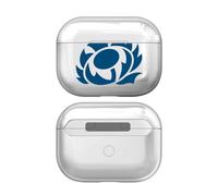 Head Case Designs Officially Licensed Scotland Rugby Plain Logo Clear Hard Crystal Cover Compatible With Apple AirPods Pro 2 Charging Case