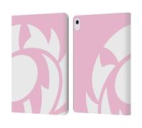 Head Case Designs Officially Licensed Scotland Rugby Salmon Pink Oversized Thistle Leather Wallet Case Compatible With Apple iPad Air 13 2024/2025