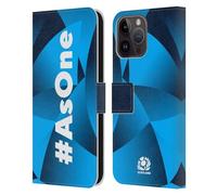 Head Case Designs Officially Licensed Scotland Rugby Sky Blue As One Leather Wallet Case Compatible With Apple iPhone 15 Pro Max
