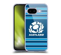 Head Case Designs Officially Licensed Scotland Rugby Stripes Logo 2 Gel Case [Military Grade Protection] Compatible With Google Pixel 9A