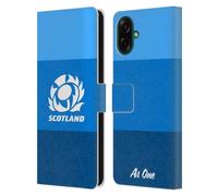 Head Case Designs Officially Licensed Scotland Rugby Stripes Pattern Graphics Leather Wallet Case Compatible With Samsung Galaxy A07