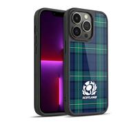 Head Case Designs Officially Licensed Scotland Rugby Tartans Logo 2 Gel Armour Case [Military Grade Protection] Compatible With Apple iPhone 13 Pro