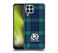 Head Case Designs Officially Licensed Scotland Rugby Tartans Logo 2 Gel Case [Military Grade Protection] Compatible With Samsung Galaxy M33 (2022)