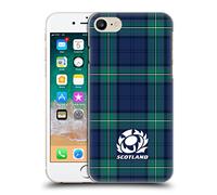 Head Case Designs Officially Licensed Scotland Rugby Tartans Logo 2 Hard Back Case Compatible With Apple iPhone 7/8 / SE 2020 & 2022