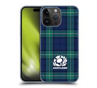 Head Case Designs Officially Licensed Scotland Rugby Tartans Logo 2 Hard Back Case Compatible With Apple iPhone 15 Pro Max