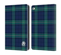 Head Case Designs Officially Licensed Scotland Rugby Tartans Logo 2 Leather Wallet Case Compatible With Apple iPad Air 2 (2014)