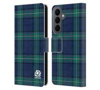 Head Case Designs Officially Licensed Scotland Rugby Tartans Logo 2 Leather Wallet Case Compatible With Samsung Galaxy S26 Plus