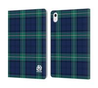 Head Case Designs Officially Licensed Scotland Rugby Tartans Logo 2 Leather Wallet Case Compatible With Apple iPad Air 11 2020/2022/2024/2025