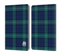 Head Case Designs Officially Licensed Scotland Rugby Tartans Logo 2 Leather Wallet Case Compatible With Kindle Paperwhite 1/2 / 3