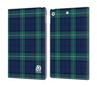Head Case Designs Officially Licensed Scotland Rugby Tartans Logo 2 Leather Wallet Case Compatible With Apple iPad 10.2 2019/2020/2021