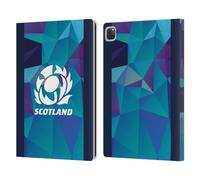 Head Case Designs Officially Licensed Scotland Rugby Training 2024/25 Crest Kit Leather Wallet Case Compatible With Apple iPad Pro 12.9 2020/2021/2022