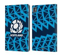 Head Case Designs Officially Licensed Scotland Rugby Training 2025/26 Crest Kit Leather Wallet Case Compatible With Apple iPad Pro 11 M4 2024