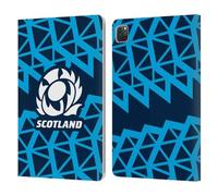 Head Case Designs Officially Licensed Scotland Rugby Training 2025/26 Crest Kit Leather Wallet Case Compatible With Apple iPad Pro 11 2020/2021 / 2022