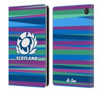 Head Case Designs Officially Licensed Scotland Rugby Training Pattern Graphics Leather Wallet Case Compatible With Amazon Fire 7 2022