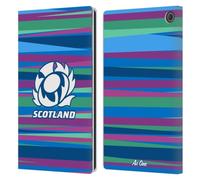 Head Case Designs Officially Licensed Scotland Rugby Training Pattern Graphics Leather Wallet Case Compatible With Amazon Fire Max 11 2023