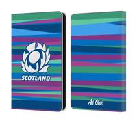 Head Case Designs Officially Licensed Scotland Rugby Training Pattern Graphics Leather Wallet Case Compatible With Amazon Kindle 11th Gen (2024)