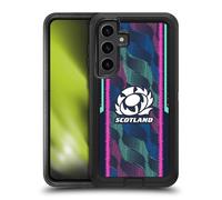 Head Case Designs Officially Licensed Scotland Rugby Wave Training 2023/24 Crest Kit Ultra-Armoured Shockproof Case [Military Grade Protection] Compatible With Samsung Galaxy S24+ 5G