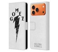 Head Case Designs Officially Licensed Selena Gomez Distressed Look Thunderbolt Revival Art Leather Wallet Case Compatible With Apple iPhone 17 Pro Max