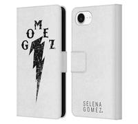 Head Case Designs Officially Licensed Selena Gomez Distressed Look Thunderbolt Revival Art Leather Wallet Case Compatible With Apple iPhone 16e