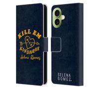 Head Case Designs Officially Licensed Selena Gomez Kill Em with Kindness Revival Art Leather Wallet Case Compatible With Apple iPhone 17