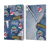 Head Case Designs Officially Licensed Selena Gomez Patches Revival Art Leather Wallet Case Compatible With Apple iPad Air 13 2024/2025