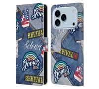 Head Case Designs Officially Licensed Selena Gomez Patches Revival Art Leather Wallet Case Compatible With Apple iPhone 17 Pro