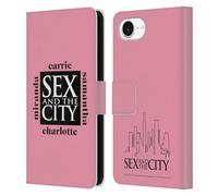 Head Case Designs Officially Licensed Sex and The City: Television Series Character 1 Graphics Leather Wallet Case Compatible With Apple iPhone 16e