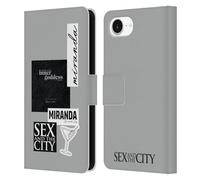 Head Case Designs Officially Licensed Sex and The City: Television Series Inner Goddess Miranda Characters Leather Wallet Case Compatible With Apple iPhone 16e