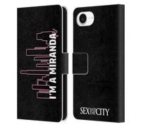 Head Case Designs Officially Licensed Sex and The City: Television Series Miranda Characters Leather Wallet Case Compatible With Apple iPhone 16e