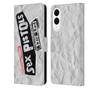 Head Case Designs Officially Licensed Sex Pistols Filthy Lucre Live Band Art Leather Wallet Case Compatible With Samsung Galaxy S25 Edge