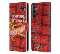Head Case Designs Officially Licensed Sex Pistols Tartan Print Song Art Band Art Leather Wallet Case Compatible With Samsung Galaxy A05s
