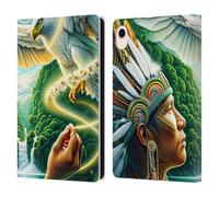 Head Case Designs Officially Licensed Shambhala Light Visionary Art Daisy Ethereal Graphics Leather Wallet Case Compatible With Apple iPad mini (2021/2024)