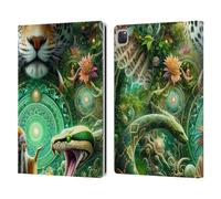 Head Case Designs Officially Licensed Shambhala Light Visionary Art Jungle Life Celestial Graphics Leather Wallet Case Compatible With Apple iPad Pro 12.9 2020/2021/2022