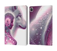 Head Case Designs Officially Licensed Shambhala Light Visionary Art Maternal Love Celestial Graphics Leather Wallet Case Compatible With Apple iPad Pro 12.9 2020/2021/2022