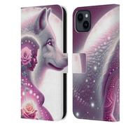 Head Case Designs Officially Licensed Shambhala Light Visionary Art Maternal Love Celestial Graphics Leather Wallet Case Compatible With Apple iPhone 15 Plus