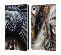 Head Case Designs Officially Licensed Shambhala Light Visionary Art Ravens-Face Celestial Graphics Leather Wallet Case Compatible With Apple iPad mini (2021/2024)
