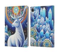 Head Case Designs Officially Licensed Shambhala Light Visionary Art Scared Spirit Celestial Graphics Leather Wallet Case Compatible With Apple iPad Pro 12.9 2020/2021/2022