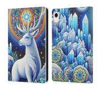 Head Case Designs Officially Licensed Shambhala Light Visionary Art Scared Spirit Celestial Graphics Leather Wallet Case Compatible With Apple iPad mini (2021/2024)