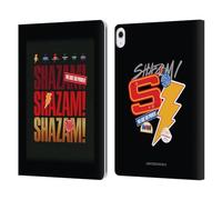 Head Case Designs Officially Licensed Shazam!: Fury Of The Gods Logo Graphics Leather Wallet Case Compatible With Apple iPad Air 13 2024/2025