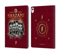 Head Case Designs Officially Licensed Shazam!: Fury Of The Gods Poster Graphics Leather Wallet Case Compatible With Apple iPad Air 13 2024/2025