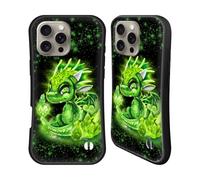 Head Case Designs Officially Licensed Sheena Pike August Peridot Dragonz Birthstone Lil Dragons Hybrid Case Compatible With Apple iPhone 16 Pro Max