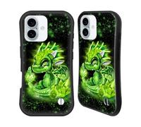 Head Case Designs Officially Licensed Sheena Pike August Peridot Dragonz Birthstone Lil Dragons Hybrid Case Compatible With Apple iPhone 16