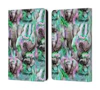 Head Case Designs Officially Licensed Sheena Pike Daydream Elephants Lagoon Animals Leather Wallet Case Compatible With Amazon Kindle 11th Gen (2024)