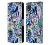 Head Case Designs Officially Licensed Sheena Pike Daydream Galaxy Wolves Animals Leather Book Wallet Case Cover Compatible With Nokia C2 2nd Edition